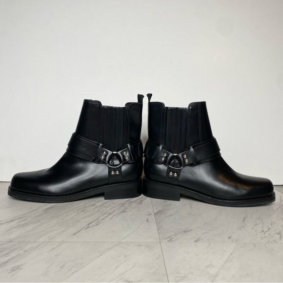 Marc Fisher Mizzie Black Harness Square Toe Boot 8 1/2 M - Picture 7 of 14